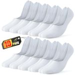 RUIXUE 10 Pairs Mens Women's No Show Socks Low Cut Non Slip Cotton Invisible Socks