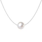 HighSpark Pearl Earrings Pendant Chain Set | 92.5 Sterling Silver & Brilliant Lustre Pearls | Lovely Gift for Women & Girls - Moon Pearl Pendant