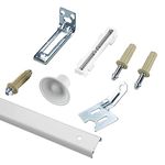 Onward Richelieu 14012WBC Bi-Fold Door Hardware Kit 24 in (610 mm), Track White Zinc Beige Finish