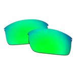 SOODASE For Oakley Wiretap Sunglasses Green Polarized Replacement Lenses