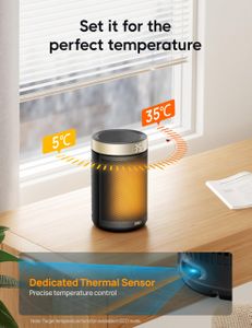 Dreo 1500W Electric Space Heater – Portable Gold Room Heater