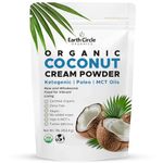 Certified Organic Coconut Cream Powder - 1lb, Keto & Paleo coffee creamer - high in MCT, Vegan, Tastes Delicious, No additives, gluten & dairy free