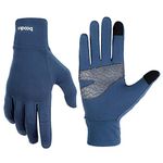 Eroilor Light Sports Gloves Running Gloves WARM UP Running Gloves Unisex Slim Sports Gloves Jogging Gloves for Women and Men with Touchscreen Function and Anti-slip Function - Blue - S/M