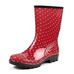 DKSUKO Waterproof Womens Rain Boots