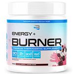 Believe Supplements Energy Burner: Boost Fat Metabolism, Accelerate Muscle Recovery, Enhance Alertness, Performance, and Endurance for Peak Results (Black Cherry)