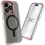 Ghostek Covert iPhone 15 Pro Case Clear - Compatible with Apple MagSafe, Silicone Fusion, Slim Fit Shockproof Phone Cover (6.1 Inch, Clear)