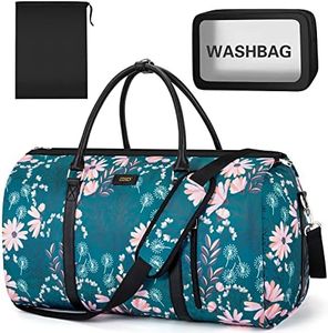 Garment Bag for Travel Convertible Carry On Garment Bag Large Travel Duffel Bags for Women 2 in 1 Hanging Suitcase Suit Travel Bags for Women & Men 3pcs Set