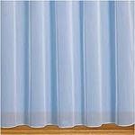 John Aird Denise Plain Net Curtains With Weighted Base & Rod Slot - Sold In Set Sizes (3 Metres Width, Drop: 45" (114cm))