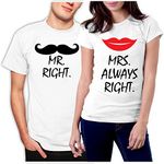 Matching Shirts for Couples Men S/Women S White