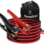 AWELTEC UL-Listed Jumper Cables for car, 8 Gauge 12 Feet Heavy Duty Booster Cables with Carry Bag (8AWG x 12Ft)