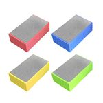 POHOVE 4pcs Diamond Hand Polishing Pads Diamond Sanding Block Kit Glass Grinding Pads for Sanding Concrete Glass Stone Granite Marble 60#,100#,200#,400#(as shown)