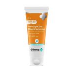 The Derma Co Ultra Light Zinc Mineral Sunscreen I With SPF 50 PA+++ I Water & Sweat Resistant | UVA, UVB & Blue Light Protection I Lightweight & Non- Greasy I No white Cast I For All Skin Type - 50g