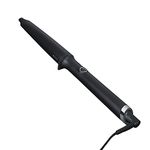 ghd Creative Curl Tapered Hair Curling Wand ― 1" Innovative Round Base to 0.9" Tip with Safer-for-Hair Styling Temperature, Designed to Create Tight, Textured Hair Curls to Soft, Beachy Waves ― Black