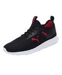 Puma Unisex-Adult Duke Black-High Risk Red Walking Shoe - 8 UK (38889203)