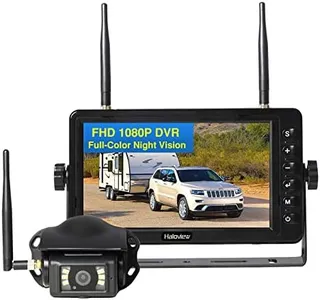 Haloview BT7 RV Backup Camera Wireless FHD 1080P DVR Rearview Full-Color Night Vision Cam and 7'' Monitor System Adapter for Furrion Pre-Wired RV,Truck,Trailer,Truck,Camper,Van,Pickup