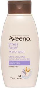 Aveeno Stress Relief Hydrating Lavender Scented Body Wash Moisturise Calm Relax Normal Dry Sensitive Skin PH-Balanced 354mL