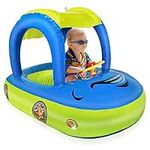 Baby Pool Float with UPF 50+ Canopy