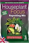 Growth Technology Ltd MDHF3 Peat-Free Houseplant Focus Repotting Mix for Indoor Plants, 3L, Brown