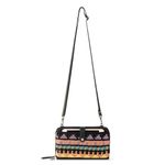 The Sak Iris Smartphone Crossbody Purse - Women's Cellphone Bag & Wallet For Everyday - Convertible Wristlet With Zipper, Rio Stripe / Crochet, L