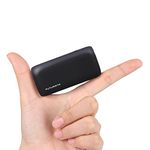 Pixy Mini Smallest Powerbank 5000mAh Compact Light Tiny 20W PD Output QC 3.0 Dual Port 18W PD Input Type-C USB-A Port with Premium Carrying Pouch (Midnight Black)