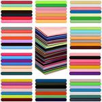 Tudomro 300 Pcs 4 x 4 Inches Multicolor Cotton Fabric Squares Solid Colors Fat Quarter Precut Quilting Bundle for Beginners DIY Sewing Patchwork Scrapbooking Craft, 100