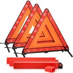 Fasmov Triple Warning Triangle Emergency Warning Triangle Reflector,3-Pack