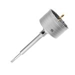 Concrete Hole Saw Wall Drill Bit - SDS Plus - Ø115mm Core bit for Hammer Drill Hole Cutter for Concrete, Masonry, Cement, Silicate Brick (115mm+220mm SDS Plus Adapter)