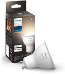 Philips Hue White Single Smart Spotlight Bulb LED [GU10 Spotlight] - 400 Lumens. Compatible with Alexa, Google Assistant and Apple Homekit