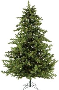 Fraser Hill Farm 12-Ft. Woodside Pine Christmas Tree with Incandescent Smart Lights and Stand, Prelit Artificial Tree with Realistic Foliage, Perfect Holiday Decoration for Foyer and Living Room