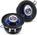 Pyle 2-Way Universal Car Stereo Speakers - 120W 3.5 Inch Coaxial Loud Pro Audio Car Speaker Universal OEM Quick Replacement Speaker Vehicle Door/Side Panel Mount Compatible PL32BL (Pair)