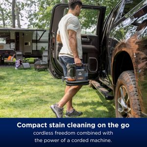 BISSELL SpotClean Cordless Carpet & Upholstery Cleaner – Portable, Lightweight Stain Remover
