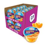 Dole Mandarin in Orange Jelly Fruit Pots 20 x 123g, Healthy Snack Made with Fresh Fruit, No Added Sugar Fruit Bowls, Perfect for Breakfast & Dessert or Adding to Recipes