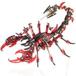 YUEZUDPO 3D Metal Puzzles for Adults, Scorpion 3D Metal Model Kits to Build DIY Colorful 3D Metal Puzzle Ornaments for Adults,Birthday,Christmas