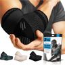 POWERLIX 2Pack Arm Orthopedic Brace Compression Support (Pair) - Elbow Sleeve for Arthritis, Golf Elbow,Golfers Elbow,Pain Relief,Tendonitis,Tennis (Black, M)