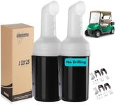 10L0L Golf Cart No Drilling Needed Sand Bottle Universal for E-Z-GO Club Car Yamaha, Divot Filler Sand Bottle,Large Capacity Easy to Install （2 Packs）