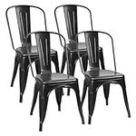 Flamaker Metal Dining Chairs Indoor