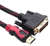 JIGYAS HDMI Male to DVI-D Male Dual Link (24+1 Pin) Cable 1.5 Meter(Black)