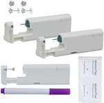 Refesta 2Pcs Ear Piercing Kit, Automatic Ear Piercing Gun Disposable Aseptic Household Ear Piercing Gun Tools With Built-in 4mm Hypoallergenic Ear Studs