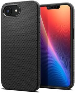 Spigen Liquid Air Back Cover Case Compatible with iPhone 16e (TPU | Matte Black)