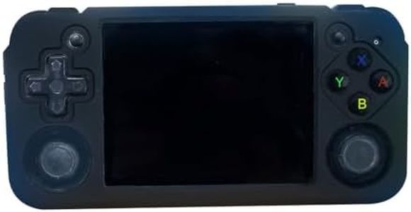 Goekhyrani Game Console Silicone Protective Case for RG35XX H Retro Handheld Game Console, Protective Case Game Console Accessories (Black)