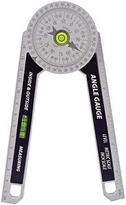 NORTOOLS Miter Saw Protractor, Measuring Tools Precision Laser Inside & Outside Miter Angle Finder with Laser Dial For Carpenters, Plumbers, Building Trades, DIY