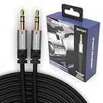 Monster Gen2 Essential 3.5 mm Stereo Plug to 3.5 mm Stereo Plug Cable, Black, 3M (Metal)