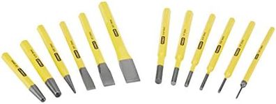 Stanley 418299 Punch and Chisel Set (12 Pieces), Yellow