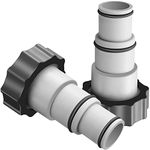 Taicols Replacement Hose Adapter for Threaded Connection Pumps Pompe de Filtration Piscine Pool Hose Adapter Hose Filter for Intex A w/Collar Replace 1.25" and 1.5" Hoses Pool Replacement Parts