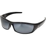 Edge Eyewear SR117 Reclus Safety Glasses, Black with Silver Mirror Lens