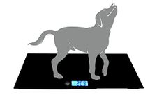 Weighing Scales LCD Digital Scales Digital pet scale for dogs, animal scale platform, 3 Weighing Modes, kg, lb, st, MAX 220 lb Automatic shutdown after 15 seconds of inactivity