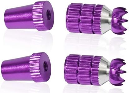 Fraizoe RC 2PCS Aluminum Transmitter Stick Ends Controller Thumb Rocker Set with M3 Thread for Futaba, FrSky, Spektrum DX6i DX7S DX8 DX9, Taranis X9D, Turnigy 9X, Hitec Aurora 9, MC8B, 6C, AT9, Purple