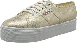 Superga Women's 2790-lamew Sneaker, Gold, 10.5 US