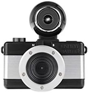 Lomography Point & Shoot Film Camera, Black & Chrome (fcp110bm)