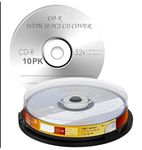 Premium Brand Blank CD-R 52X 700 MB (80 Minutes Professional Recordable Compact CD-R Disk ) (Pack of 10 Disk)